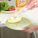 GulfDealz Dish Brush with Soap Dispenser & Sponge Refill Set - Image 4