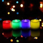 12-Piece Color Changing LED Flameless Tea Light Candle Set