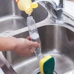 GulfDealz Dish Brush with Soap Dispenser & Sponge Refill Set - Image 2