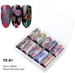 GulfDealz Floral Fantasy Nail Art Foil Set - Image 2