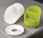 Kitchen Cutlery Drainer & Organizer with Drain Tray - Image 4