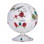 Decorative Metal Ashtray with Lid - Image 2