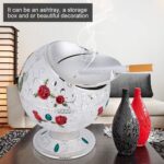 Decorative Metal Ashtray with Lid - Image 4