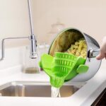 Clip-On Silicone Pot & Pan Strainer - Image 4