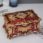 Luxury Vintage Metal Jewelry Box - Image 4