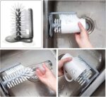 Double-Sided Suction Cup Bottle & Glass Cleaning Brush - Image 2
