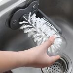Double-Sided Suction Cup Bottle & Glass Cleaning Brush