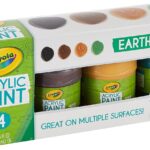Crayola Multi-Surface Acrylic Paint Set – Earth Colors