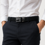 Michael Kors Men's Braided Stretch Belt