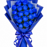 Blue Rose Bouquet (Artificial)