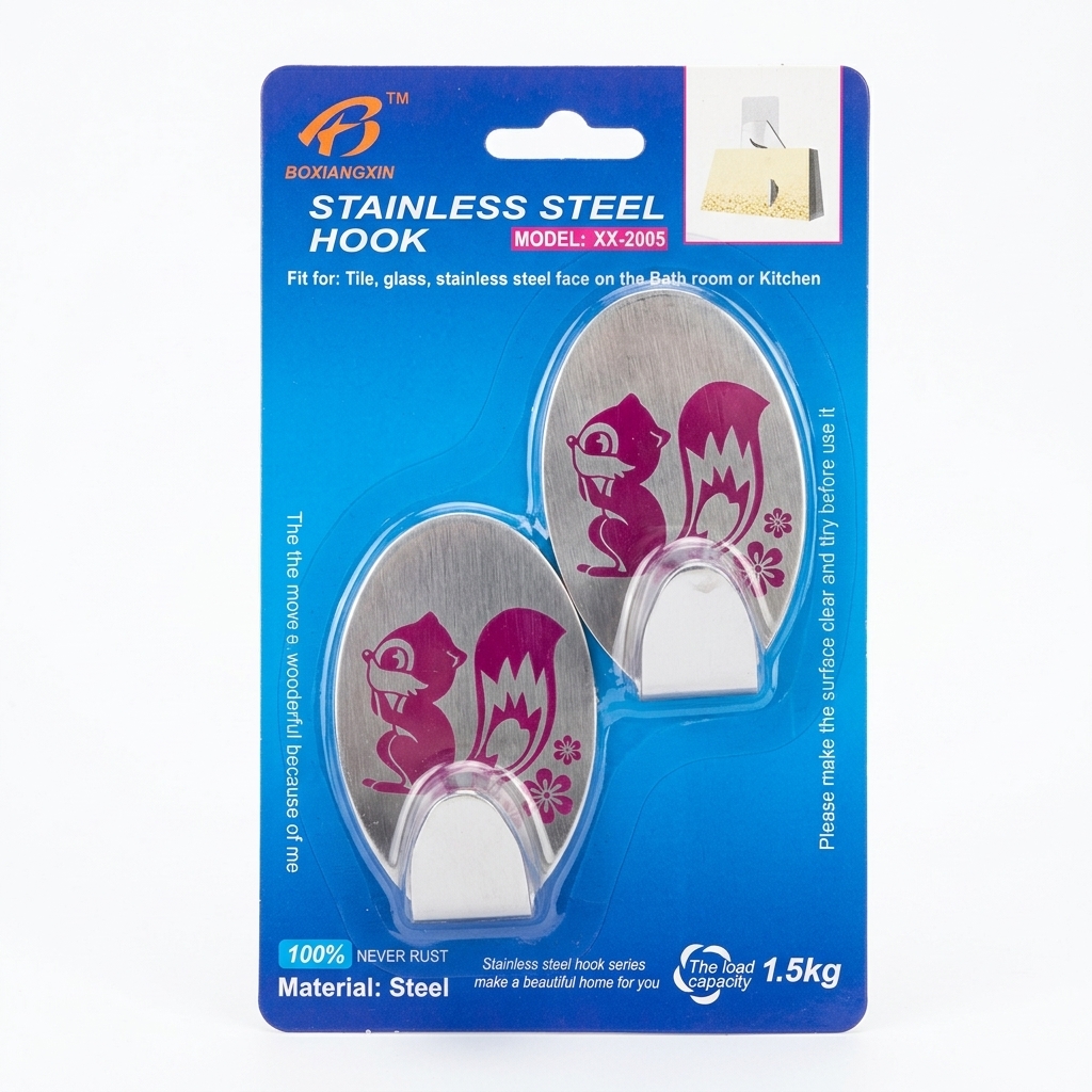 Gemini_Generated_Image_4bevw94bevw94bev Stainless Steel Self-Adhesive Wall Hooks - Image 1