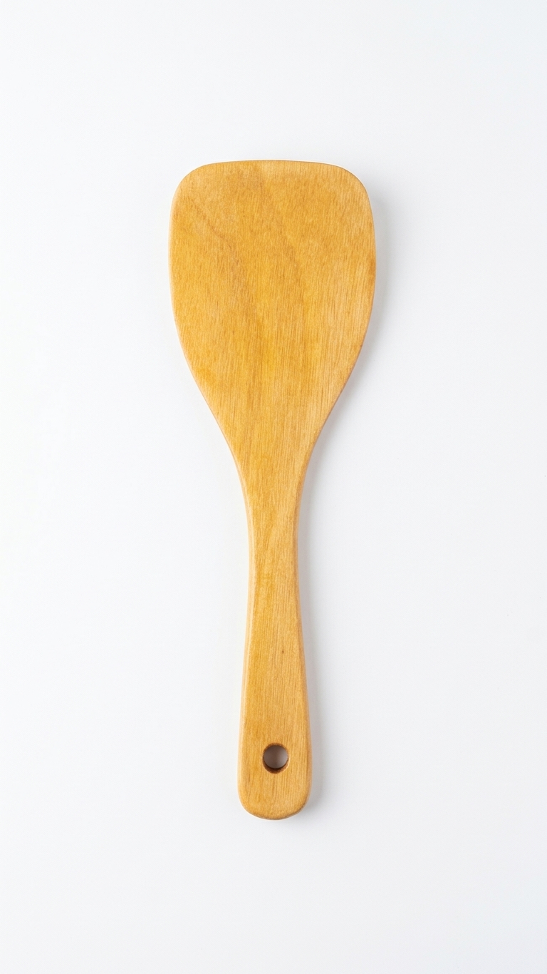 Gemini_Generated_Image_fg9762fg9762fg97 Natural Wooden Rice Paddle & Serving Spatula - Image 1