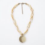 Elegant Peacock Pendant Braided Necklace
