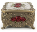 Vintage Rose Jewelry Box - Image 2