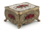 Vintage Rose Jewelry Box